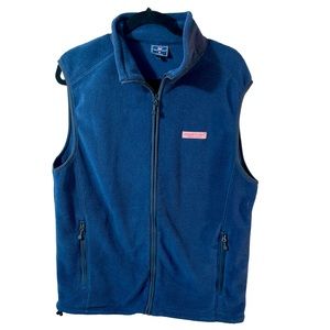 VINEYARD Vines Harbor Fleece Zip Up Vest Size medium